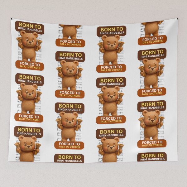 Item preview, Born to ring handbells - forced to talk to others designed and sold by CelticClapper.