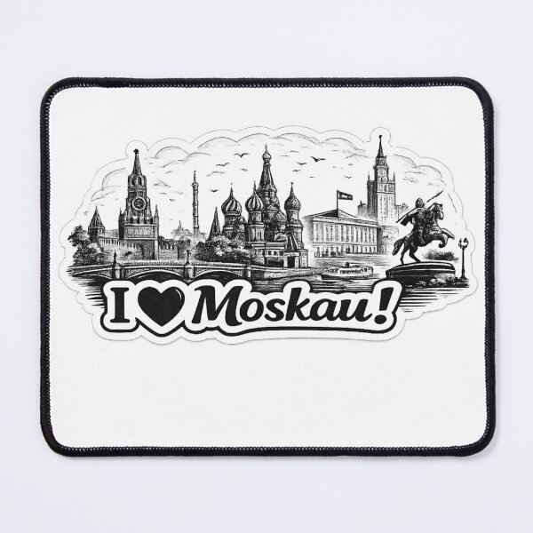 Item preview, I Love Moscow Skyline designed and sold by Stickimaison.