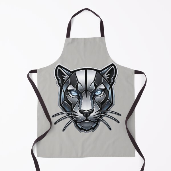 Item preview, Carolina Panthers Metallic Panther Face Emblem designed and sold by MythicCotton.