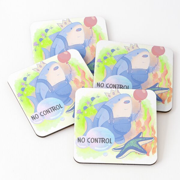 Item preview, Cute Shark in Overalls No Control Aesthetic designed and sold by ArcheVectors.