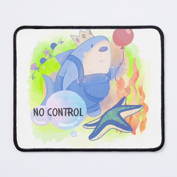 Item preview, Cute Shark in Overalls No Control Aesthetic designed and sold by ArcheVectors.
