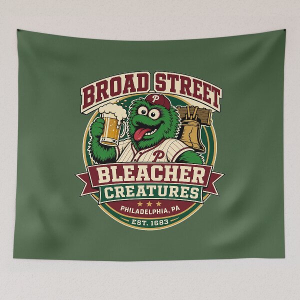 Item preview, Broad Street Bleacher Creatures Vintage Philadelphia Baseball Beer Shirt designed and sold by GhostDawgs.