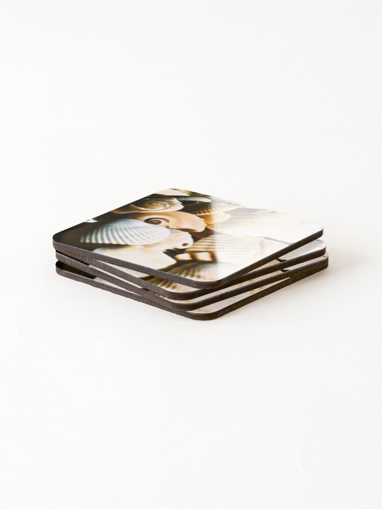 Thumbnail 4 of 5, Coasters (Set of 4), Shell Beach designed and sold by ninely.