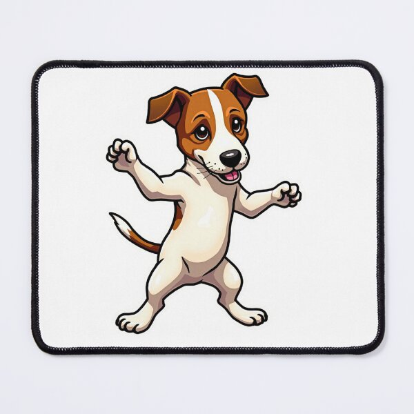 Item preview, Dancing Jack Russell Terrier standing on hind legs designed and sold by Prints by Mat.