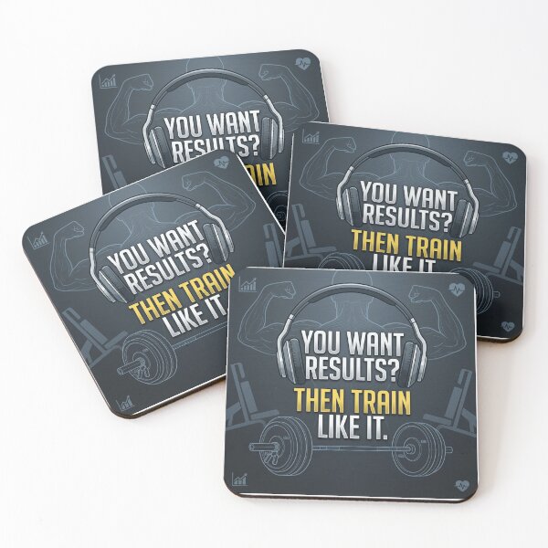Item preview, Train Hard Gym Workout Motivation designed and sold by TerryCoreCraft.