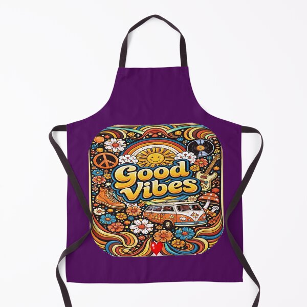 Item preview, GOOD VIBES PSYCHEDELIC RETRO GRAPHIC PRINT designed and sold by Atelier RLGS.
