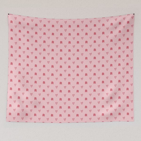 Item preview, Monogram Letter R Heart Pattern | Initial R Cute Hearts Pink | Cute Monogram Letter R Hearts | Letter R Pink Hearts Aesthetic | Pastel Pink Initial R Pattern | Monogram Letter R Hearts Aesthetic designed and sold by VivaFy.