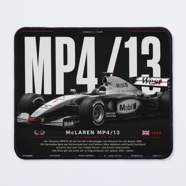 Item preview, McLaren MP4/13 Formula 1 Championship Racing Poster designed and sold by aloefx.
