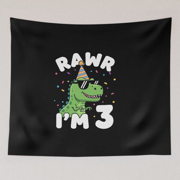 Item preview, Rawr I'm 3 Years Old T Rex 3rd Birthday designed and sold by PopStars1993.