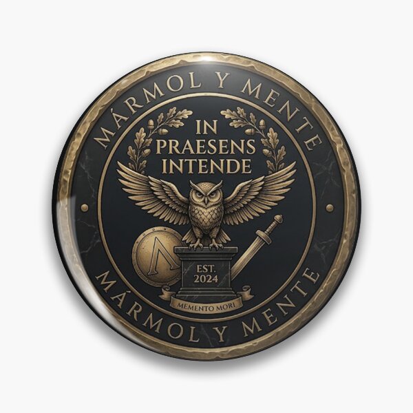 Item preview, In Praesens Intende - Stoicism Dark Academia | Marble and Mind designed and sold by MarmolyMente.