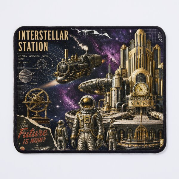 Item preview, Retro-Future Voyage: Interstellar Station designed and sold by DarVibe Designs.