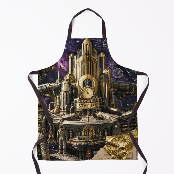 Item preview, Retro-Future Voyage: Interstellar Station  designed and sold by DarVibe Designs.