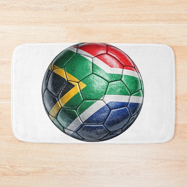 Aperçu de l'œuvre Modèle de drapeau de football de l'Afrique du Sud créée et vendue par redsharkuk.