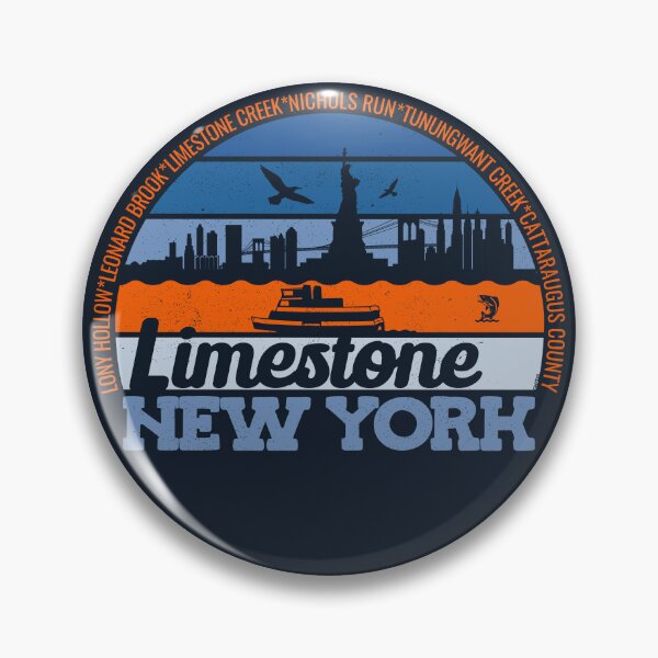 Item preview, LImestone New York Sunset Retro Vintage Local Pride Logo designed and sold by CRHPOD20.