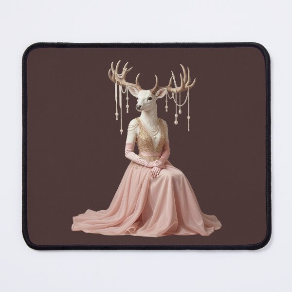 Item preview, Elegant Deer Couture Fantasy Portrait designed and sold by MegaNovaArt.