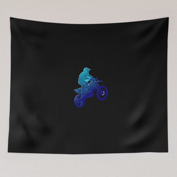 Item preview, Blue Gradient Motocross Enduro Rider designed and sold by PopStars1993.