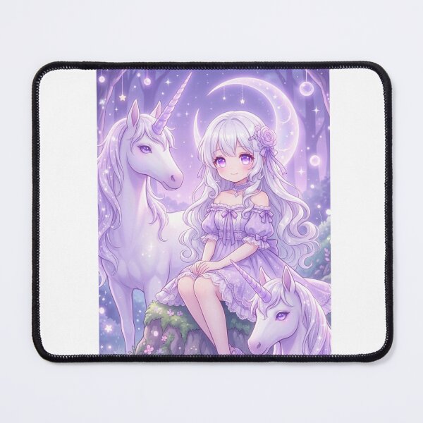 Item preview, Moonlit Unicorn Fantasy Princess designed and sold by shadafzaheen1.