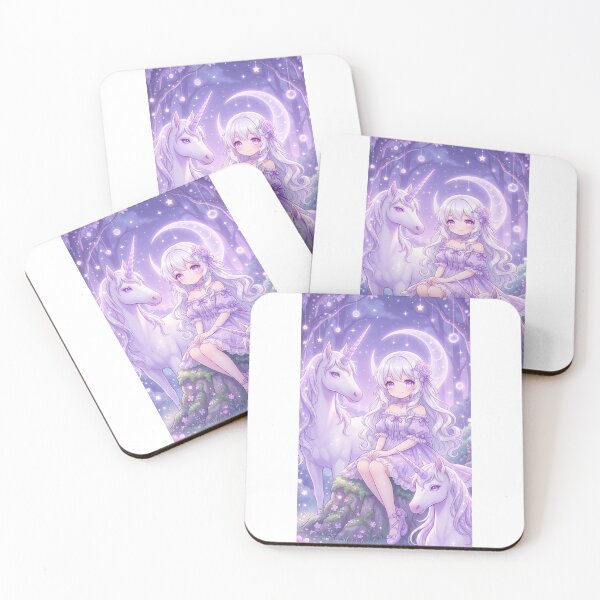 Item preview, Moonlit Unicorn Fantasy Princess designed and sold by shadafzaheen1.