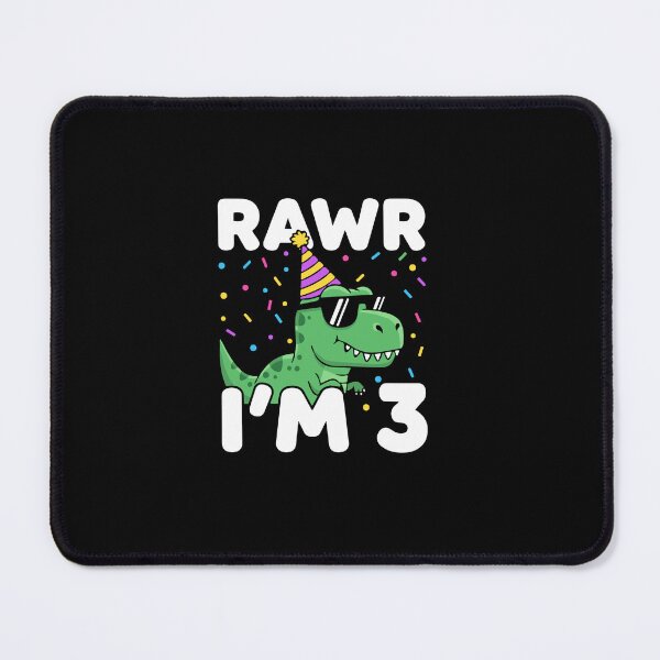 Item preview, Three Rawr I'm 3 Years Old T Rex Dinosaur Boys designed and sold by PopStars1993.