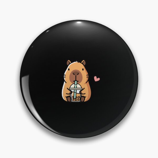 Item preview, Cute Capybara Drinking Bubble Tea Lover designed and sold by PopStars1993.