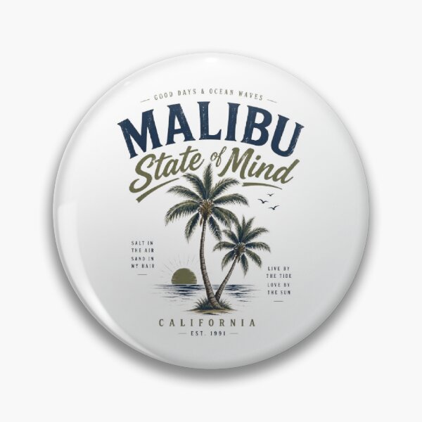 Item preview, Malibu State of Mind Shirt | California Beach Aesthetic | Retro Coastal Summer Graphic  designed and sold by AveniaOficial.