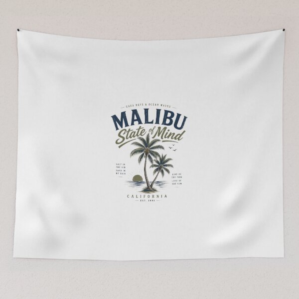 Item preview, Malibu State of Mind Shirt | California Beach Aesthetic | Retro Coastal Summer Graphic  designed and sold by AveniaOficial.