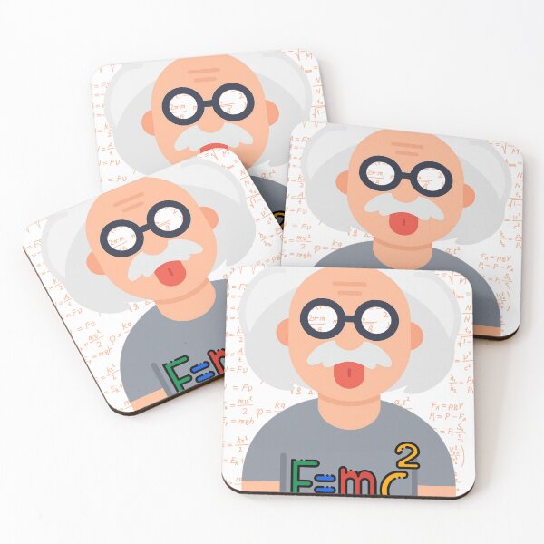 Item preview, Cute Albert Einstein Tongue Out Physics Equation designed and sold by ArcheVectors.
