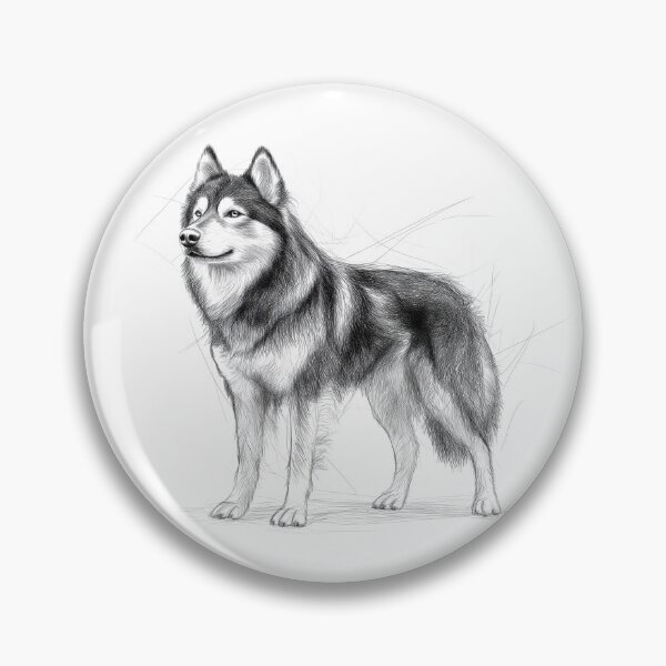 Item preview, Malamute Doggie illustration  designed and sold by Roxane Bay.