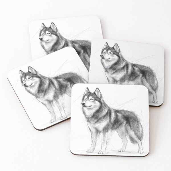 Item preview, Malamute Doggie illustration  designed and sold by Roxane Bay.