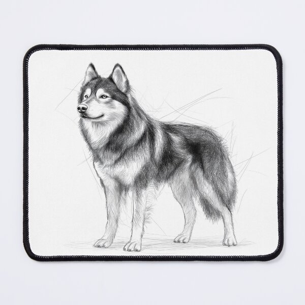 Item preview, Malamute Doggie illustration designed and sold by Roxane Bay.