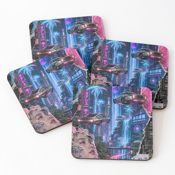 Item preview, Digital Sanctuary: The Neon Cyber Oasis  designed and sold by DarVibe Designs.