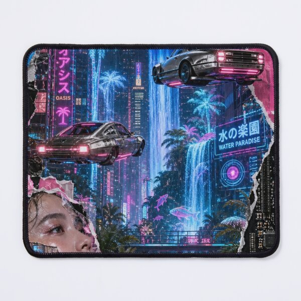Item preview, Digital Sanctuary: The Neon Cyber Oasis  designed and sold by DarVibe Designs.