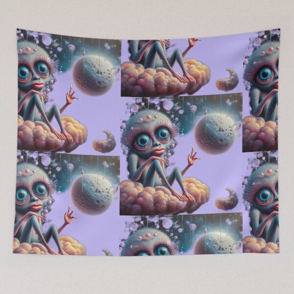 Item preview, Existential Dread on a Fluffy Cloud designed and sold by LujziWorld.
