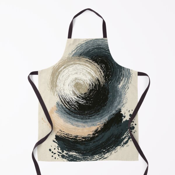 Item preview, Swirling Minimal Ink Vortex - Japandi Neutral Tones designed and sold by SlowRegardArt.