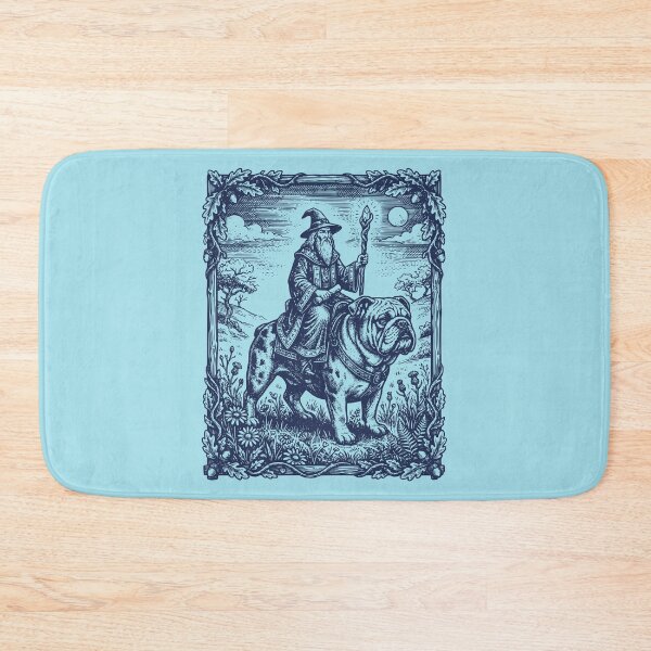 Item preview, Wizard Riding Bulldog Magical Quest designed and sold by d247.
