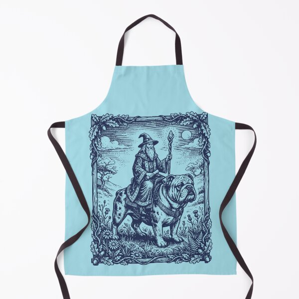 Item preview, Wizard Riding Bulldog Magical Quest designed and sold by d247.