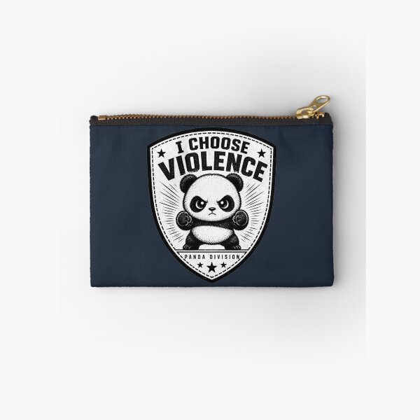 Item preview, I Choose Violence Cute Panda Meme Funny Panda Badge designed and sold by PunchDrop.