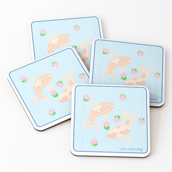 Item preview, Two Koi Fish Meeting designed and sold by MuditaTara.