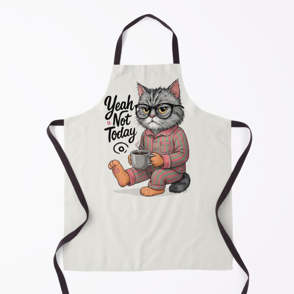 Item preview, Yeah Not Today Graceful Cats in Motion Gifts for Cat Lover designed and sold by MalwasBasket.