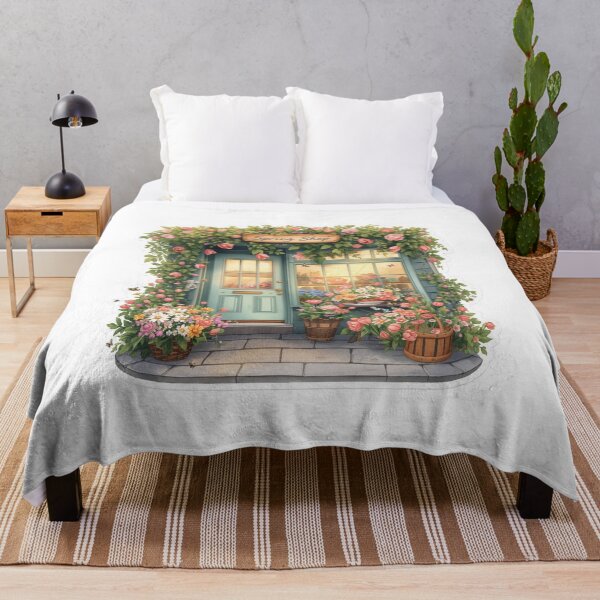 Item preview, Spring Flower Shop with Pink Roses designed and sold by CozyinTime.