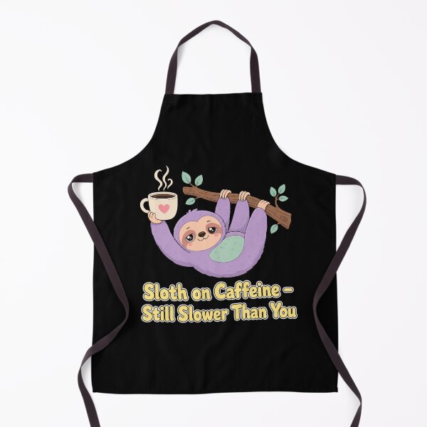 Item preview, Sloth on Caffeine Still Slower Than You Funny Coffee Shirt designed and sold by Marel55.