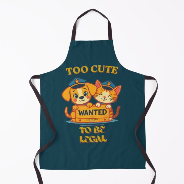 Item preview, Cute Cop Dog and Cat Wanted Sign Illustration designed and sold by Miheerala.