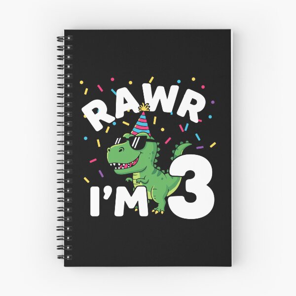 Item preview, Three Rawr I'm 3 Years Old T Rex Dinosaur 3rd Birthday Boys Party designed and sold by PopStars1993.