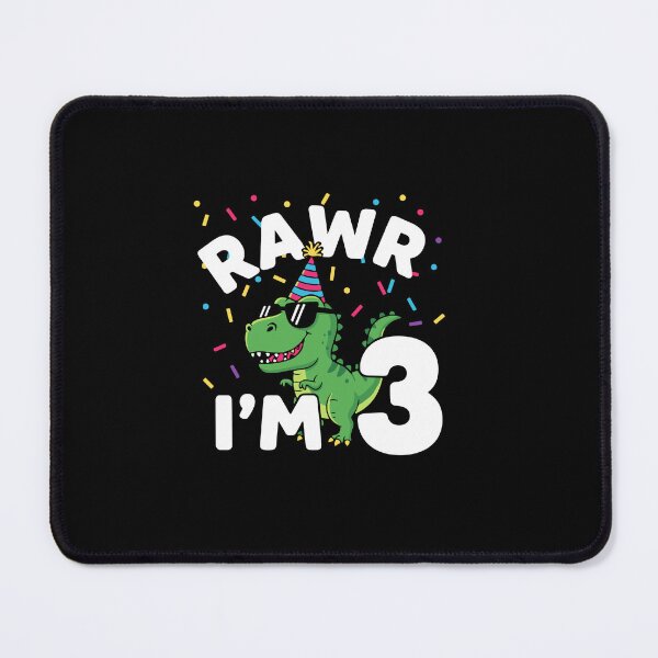 Item preview, Three Rawr I'm 3 Years Old T Rex Dinosaur 3rd Birthday Boys Party designed and sold by PopStars1993.