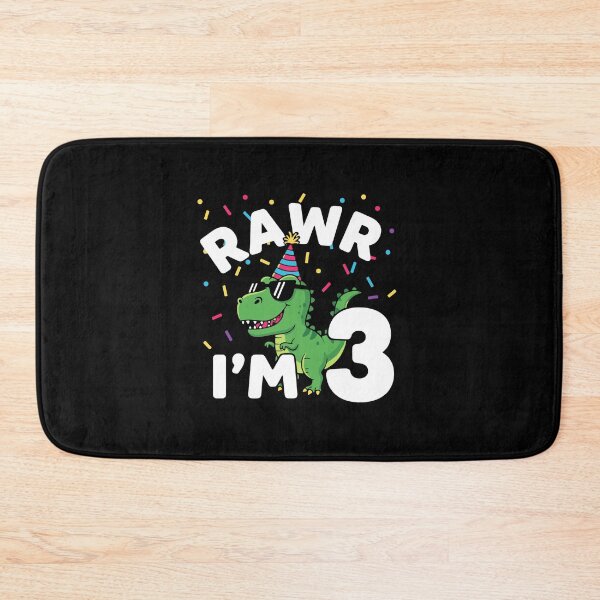 Item preview, Three Rawr I'm 3 Years Old T Rex Dinosaur 3rd Birthday Boys Party designed and sold by PopStars1993.