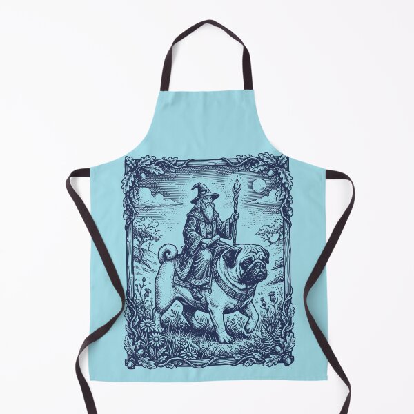 Item preview, Wizard Riding Pug Dog Fantasy Adventure Graphic designed and sold by d247.