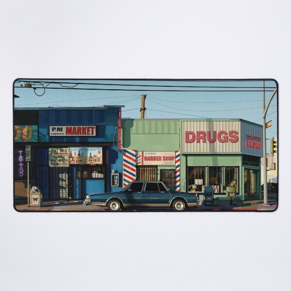 Item preview, Retro Urban Corner Store Aesthetic Gaming Vibe designed and sold by MatDeskBlue.