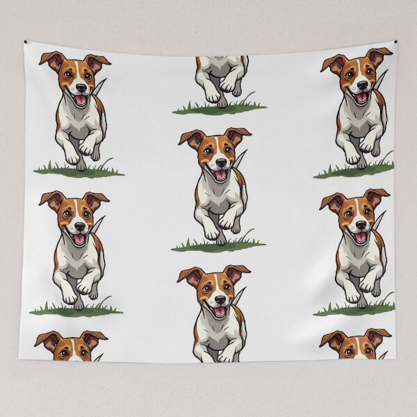 Item preview, Running Jack Russell Terrier on grass designed and sold by Prints by Mat.
