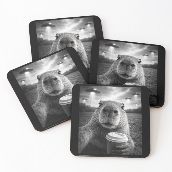 Item preview, Capybara UFO Selfie Funny Deadpan Humor Gift for Introverts designed and sold by Say It With Ink.