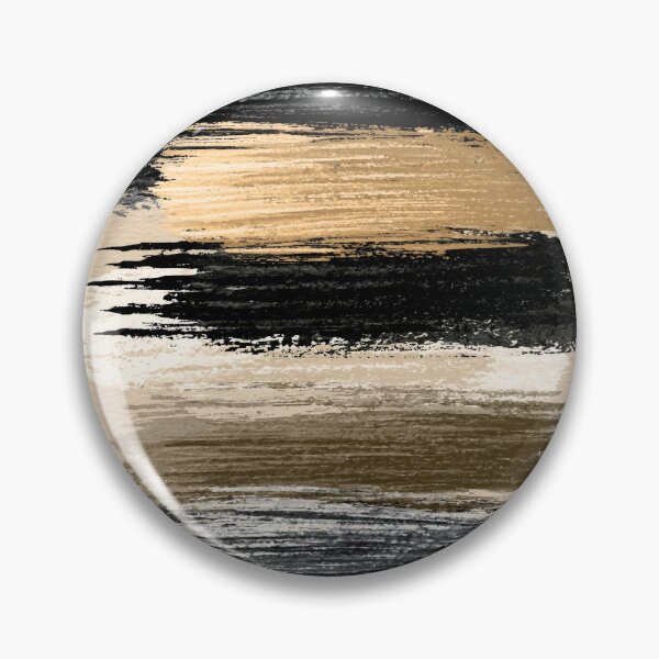 Item preview, Layered Horizontal Ink Strokes in Neutral Beige & Black designed and sold by SlowRegardArt.